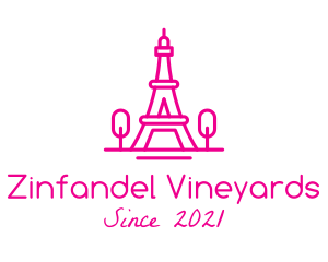 Eiffel Tower Landmark  logo design