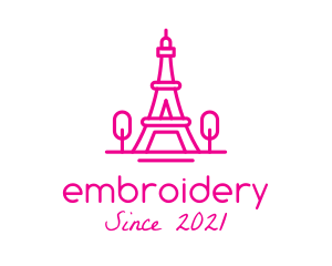 Eiffel Tower Landmark  logo design