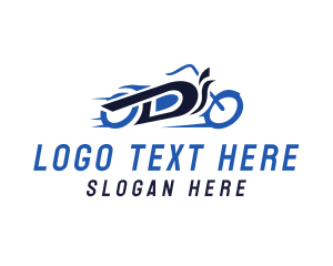 Fast Motorcycle Auto Logo