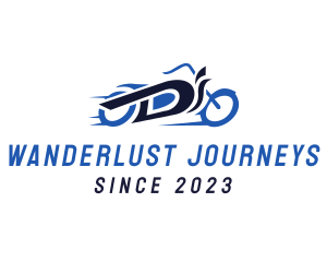 Letter D - Fast Motorcycle Auto logo design