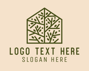 Vegetarian - Forest Branch House logo design