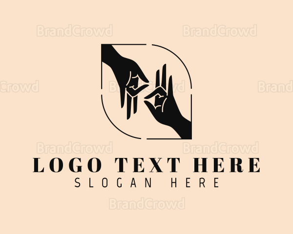 Mystical Hand Gesture Logo