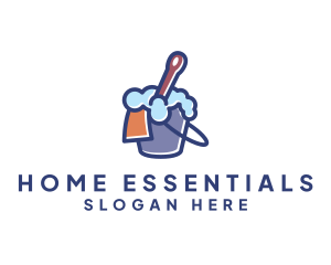 Household - Cleaning Bucket Janitorial logo design