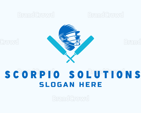 Cricket Sport Athlete Logo