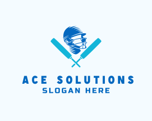 Cricket Sport Athlete Logo