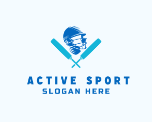 Player - Cricket Sport Athlete logo design