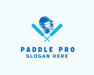 Paddle - Cricket Sport Athlete logo design