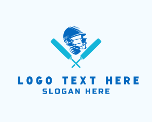 League - Cricket Sport Athlete logo design