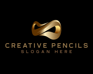 Golden Infinity Loop logo design