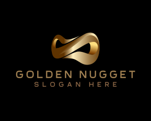 Golden Infinity Loop logo design