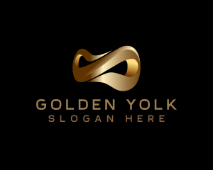 Golden Infinity Loop logo design