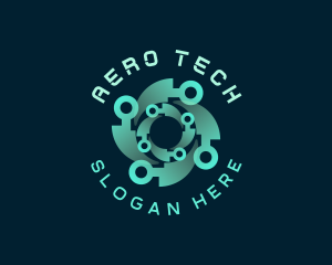 Software Tech Circuit logo design