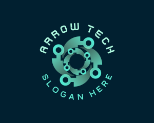 Software Tech Circuit logo design