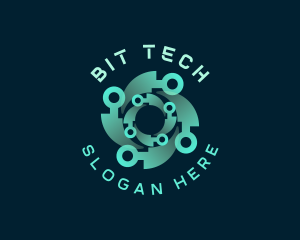 Software Tech Circuit logo design