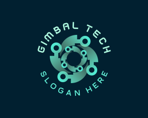 Software Tech Circuit logo design