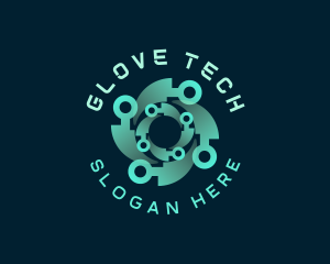 Software Tech Circuit logo design