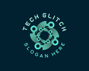 Software Tech Circuit logo design