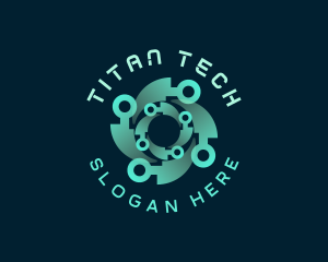 Software Tech Circuit logo design