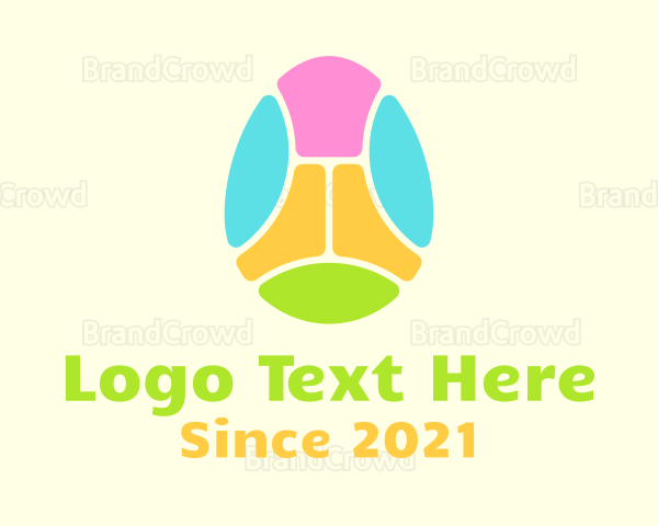 Mosaic Easter Egg Logo