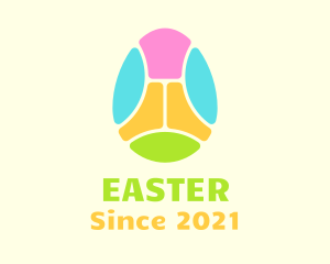 Mosaic Easter Egg logo design