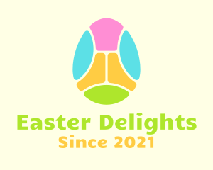Mosaic Easter Egg logo design