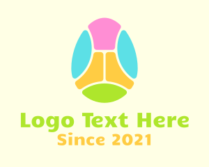 Egg - Mosaic Easter Egg logo design