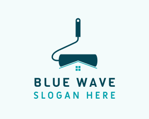 Home Paint Roller logo design