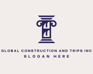 Legal Law Column logo design