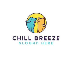 Chill Dog Cat logo design