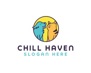 Chill Dog Cat logo design