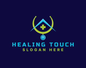 Medical Stethoscope House logo design