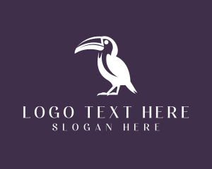 Birdwatcher - Toucan Bird Wildlife logo design