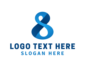Letter S - Accounting Business Number 8 logo design