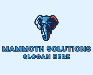 Mammoth - Elephant Mammoth Animal logo design