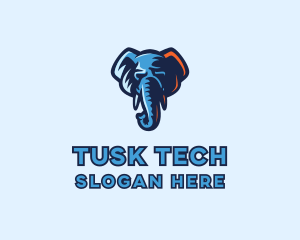 Elephant Mammoth Animal  logo design