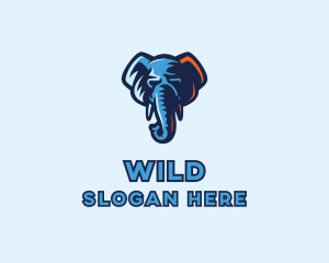 Elephant Mammoth Animal  logo design