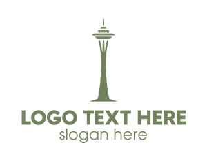 Landmark - Seattle Space Needle logo design