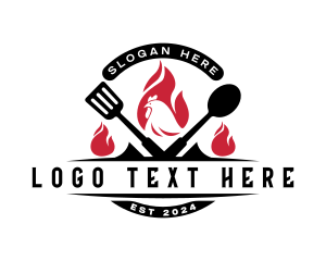 Flame - Chicken Restaurant Grill logo design