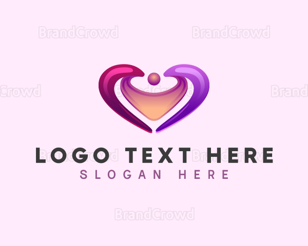 Family Love Heart Logo