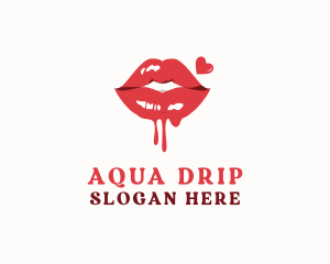 Drip - Sexy Lips Drip logo design