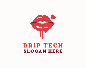 Sexy Lips Drip logo design