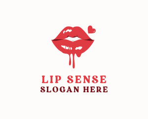 Sexy Lips Drip logo design