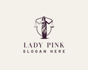 Lady Justice Scales logo design