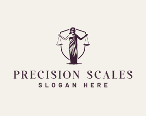 Scales - Lady Justice Scales logo design