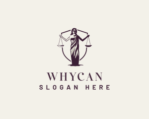 Legal Advice - Lady Justice Scales logo design