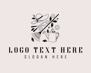 Hat - Florist Gardening Tools logo design