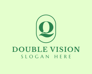 Two - Green Organic Letter Q logo design