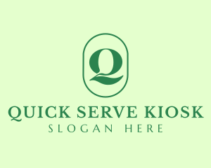 Green Organic Letter Q logo design