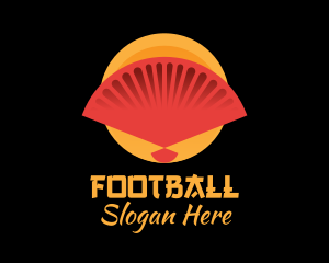 Traditional Asian Hand Fan Logo