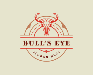 Bull Skull Rodeo logo design